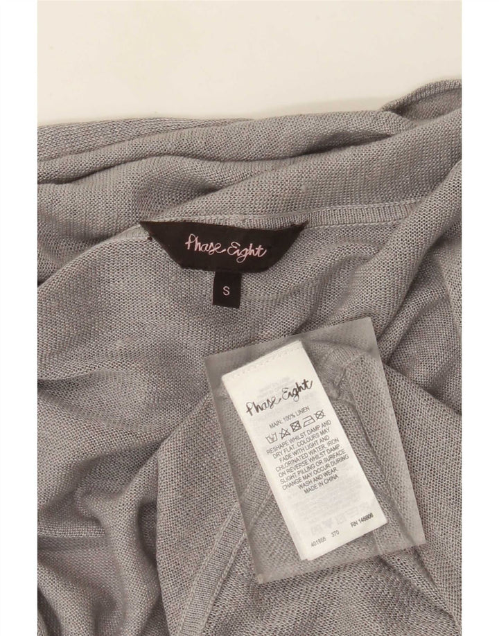 Pulover cardigan cu paragate supradimensionat pentru femei Phase Eight UK 10 mic gri