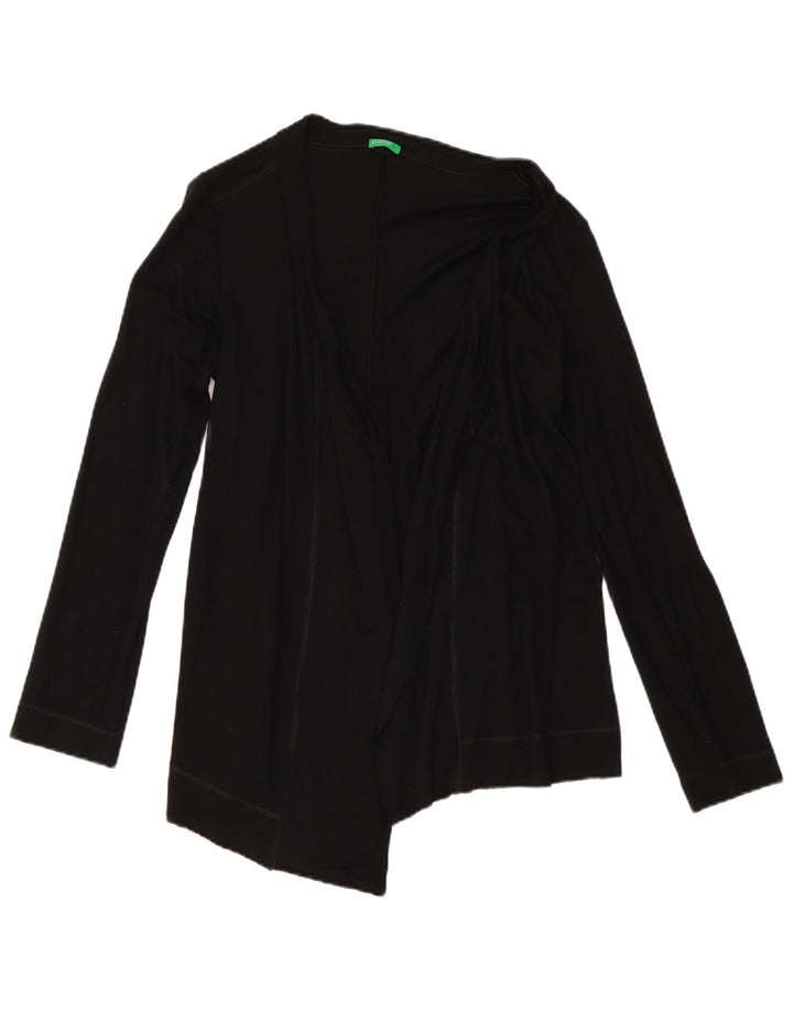 Pulover cardigan asimetric pentru femei Benetton UK 12 Medium Negru