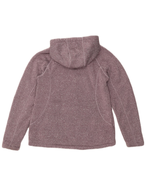 Mountain Warehouse Pulover cu capota cu fermoar pentru femei UK 10 Small Purple Flecked