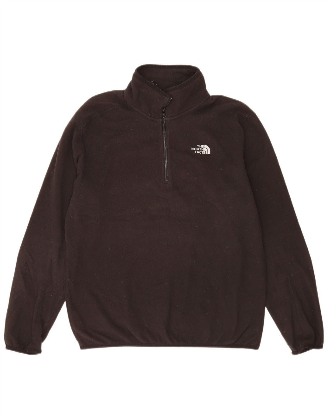 Jumper The North Face pentru bărbați, cu fermoar și gât, poliester mediu negru