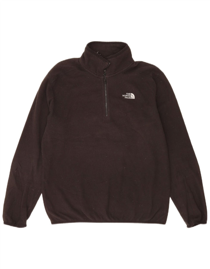 Jumper The North Face pentru bărbați, cu fermoar și gât, poliester mediu negru