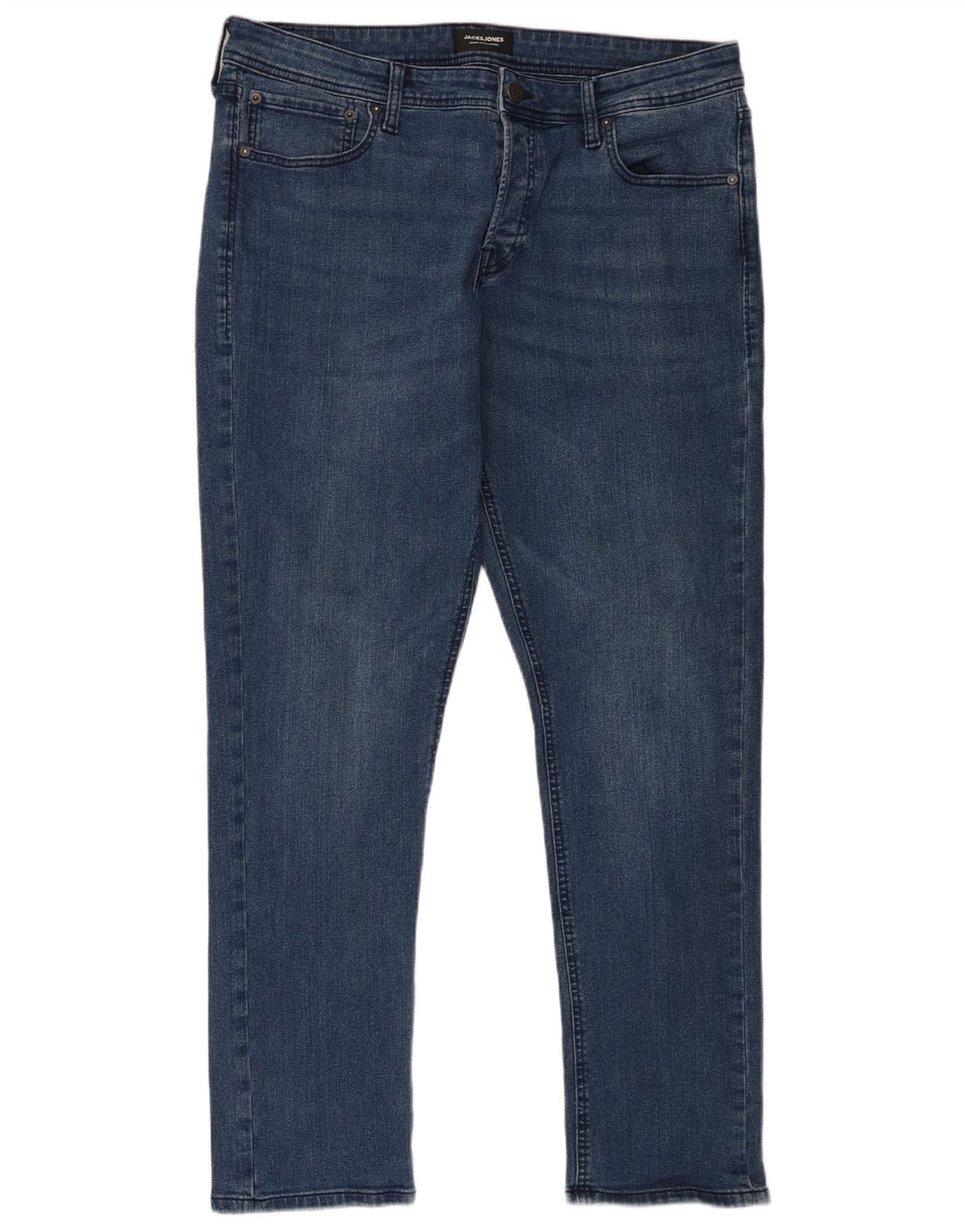 Blugi slim pentru bărbați Jack & Jones W36 L32 bumbac albastru