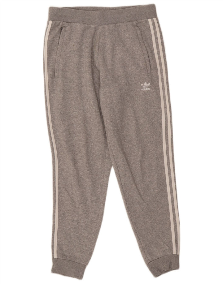 Pantaloni de trening Adidas pentru bărbați Joggeri din bumbac gri mediu