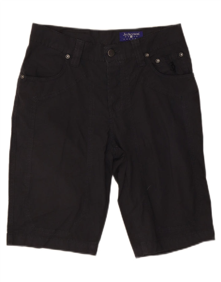 Pantaloni scurți casual pentru femei Jeckerson W30 bumbac mediu negru