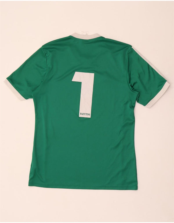 Tricou cu grafic Climalite pentru bărbați Adidas Top Mediu Poliester cu dungi verzi