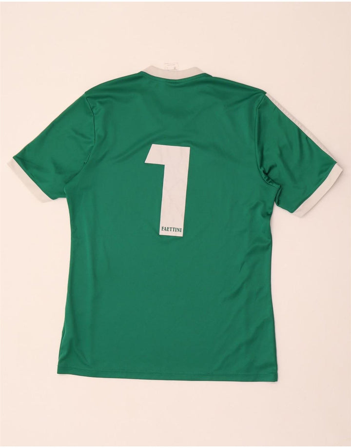 Tricou cu grafic Climalite pentru bărbați Adidas Top Mediu Poliester cu dungi verzi