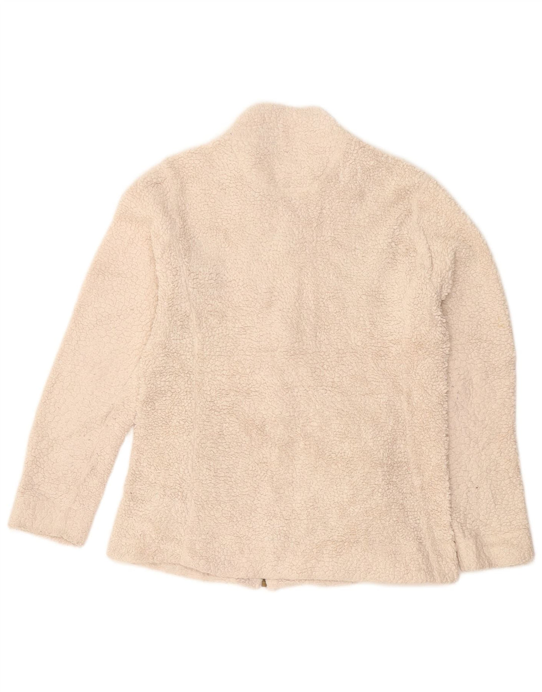 Jachetă fleece pentru femei CALVIN KLEIN UK 10 Small Beige Poliester