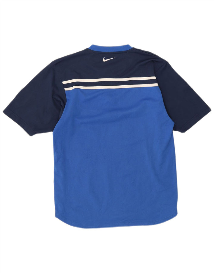 Tricou pentru bărbați Nike Top mic, albastru, poliester color bloc