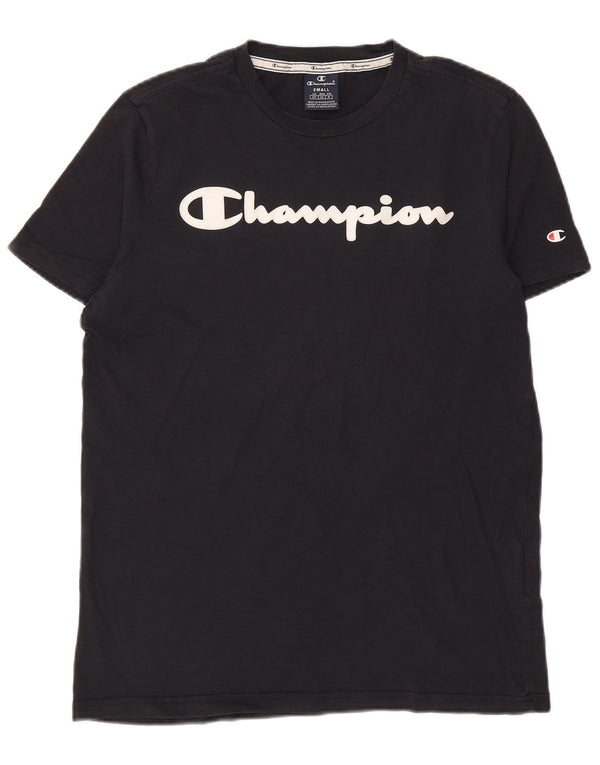 Tricou grafic pentru bărbați CHAMPION Top mic din bumbac bleumarin