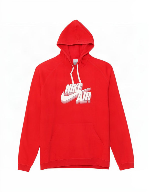 Pulover Nike pentru bărbați cu glugă grafic UK 45/47 XL bumbac roșu