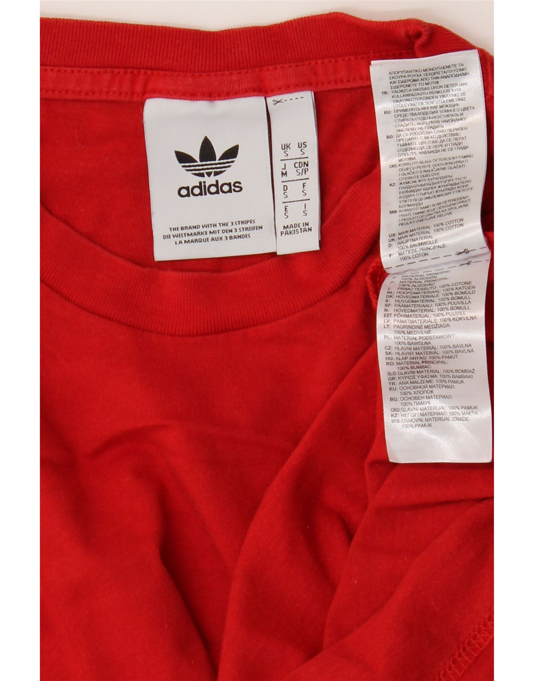 Tricou pentru bărbați Adidas Top mic, roșu, bumbac