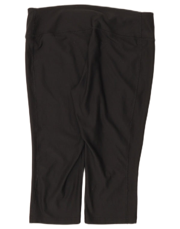 Leggings Capri Nike pentru femei UK 14 Sport mare din poliester negru