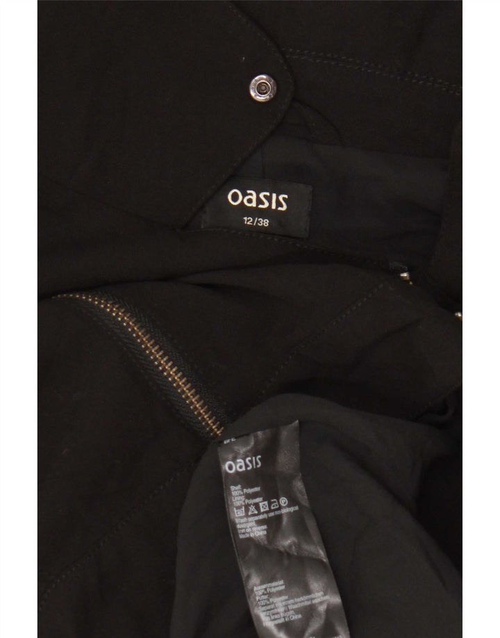 Jachetă Oasis pentru femei Crop Biker UK 12 Poliester mediu negru