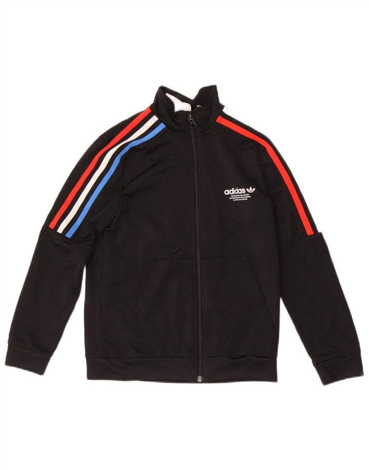 Jachetă de trening pentru băieți Adidas 9-10 ani, negru, poliester