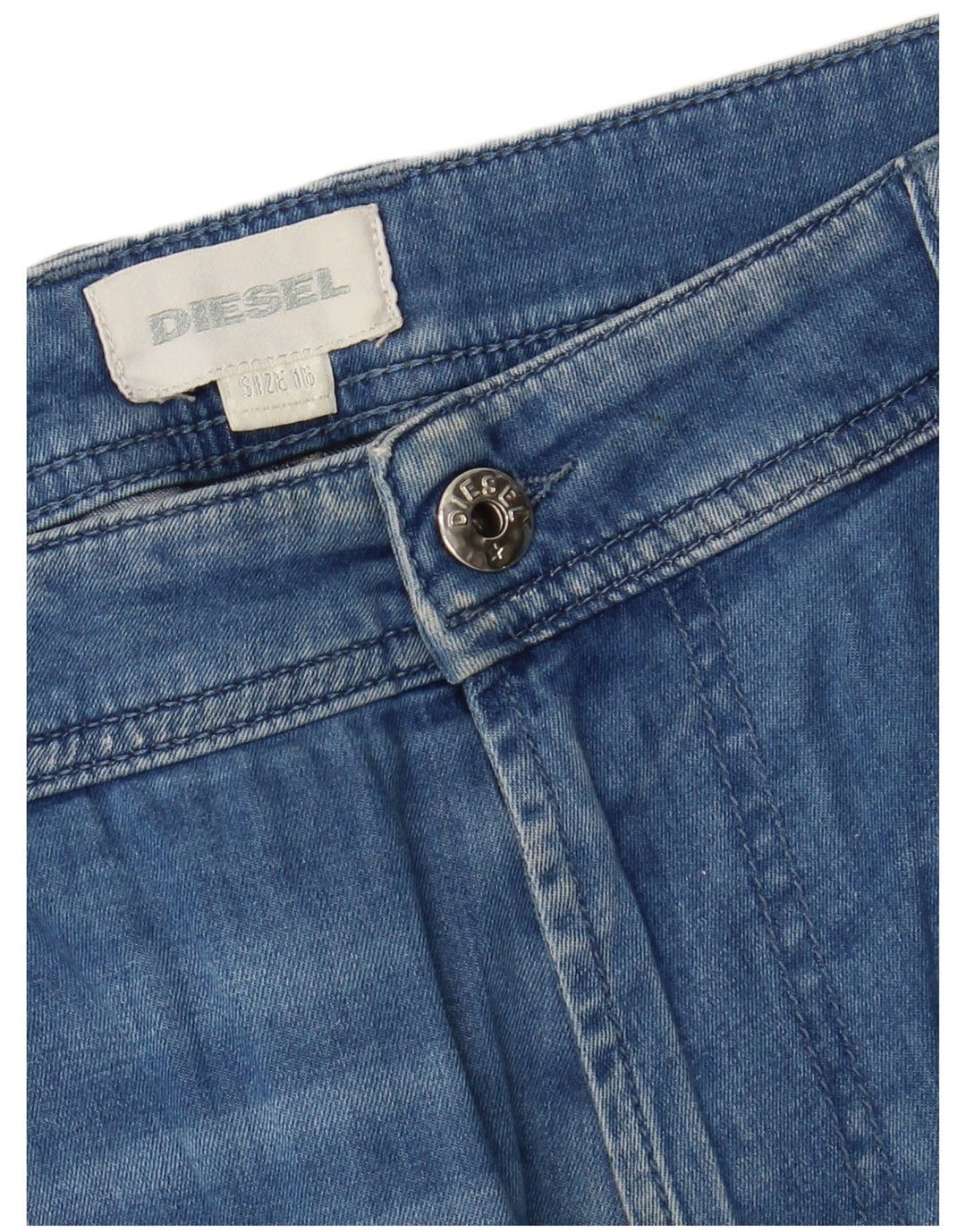DIESEL Pantaloni scurți din denim pentru femei UK 16 Large W32 Blue