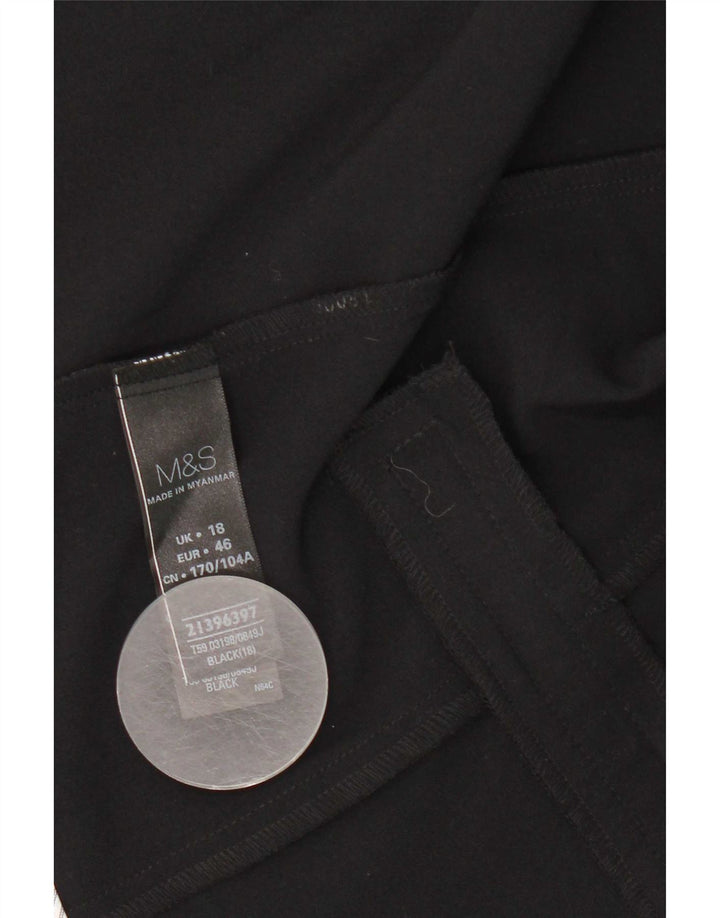Jachetă pentru femei Marks & Spencer Open Blazer UK 18 XL Poliester negru