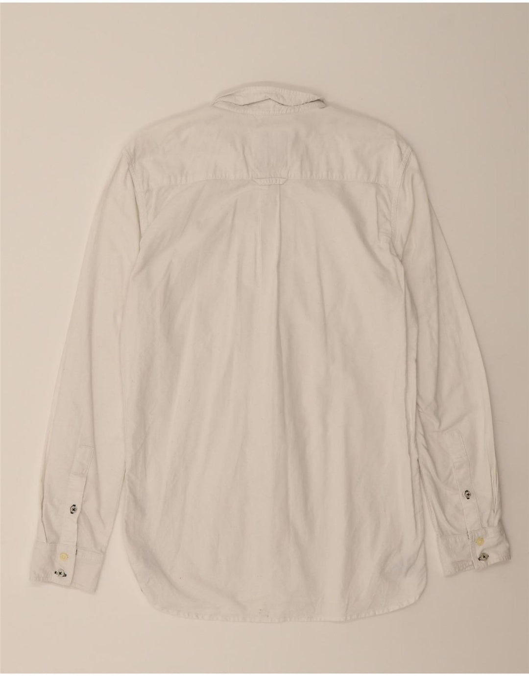 J. CREW Mens Shirt Medium White Cotton Vintage J. Crew and Second-Hand J. Crew from Messina Hembry 