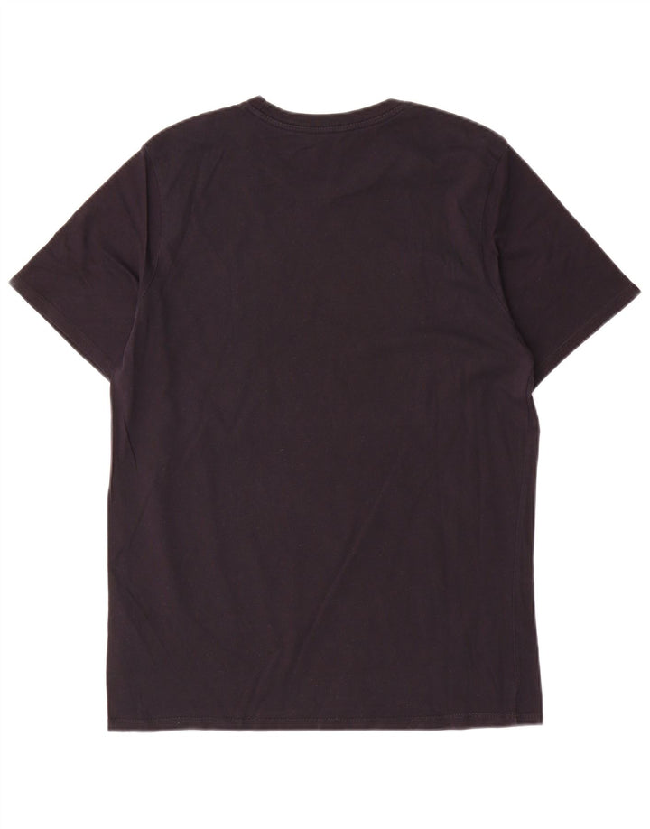 Tricou grafic Nike pentru bărbați, cu croială atletică, top mediu din bumbac negru