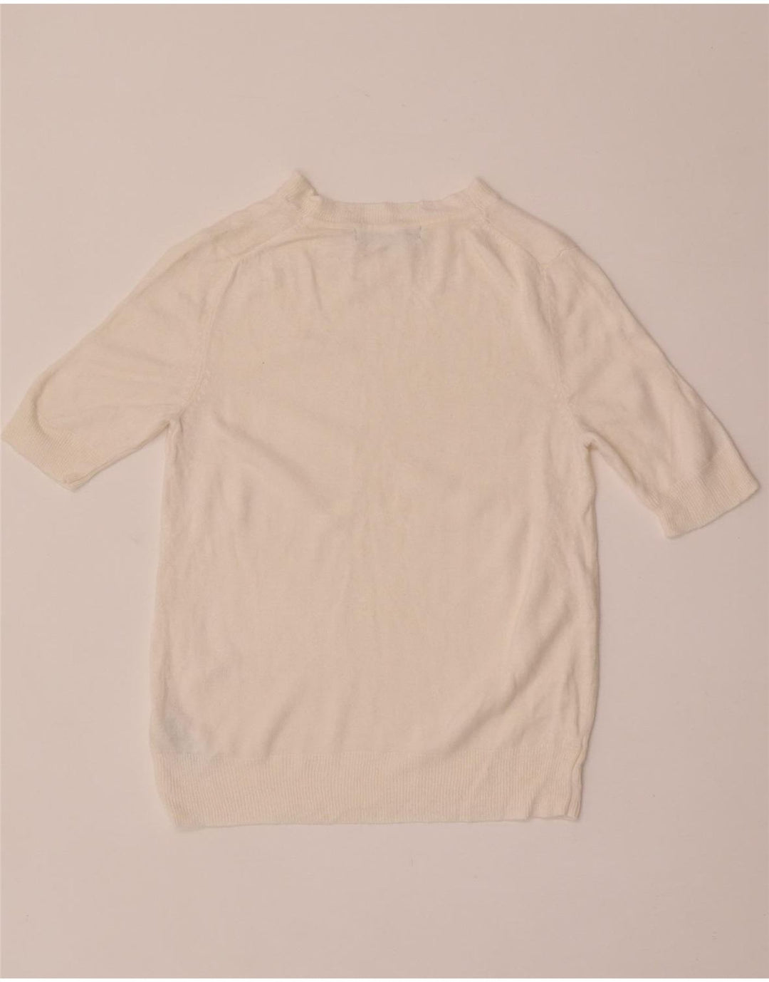 Pulover pentru femei Marks & Spencer cu decolteu cu barca UK 8 Small Off White