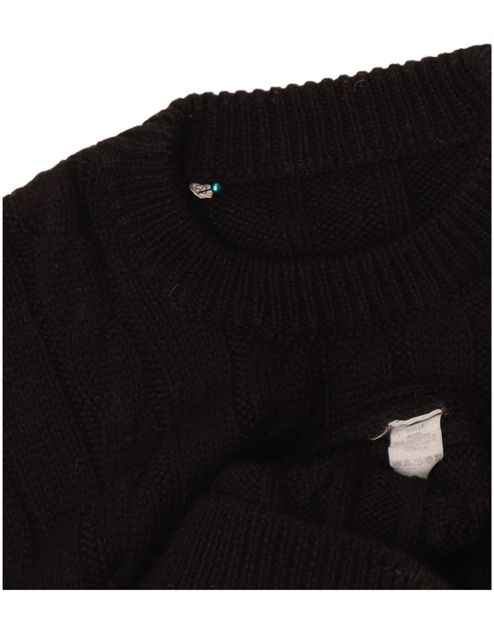 Rochie vintage pentru damă cu pulover IT 50 XL Lână neagră