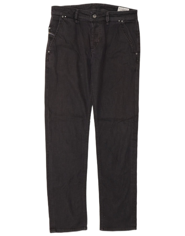 Blugi drepti pentru bărbați Diesel Bhetto Stretch W33 L34 Bumbac negru