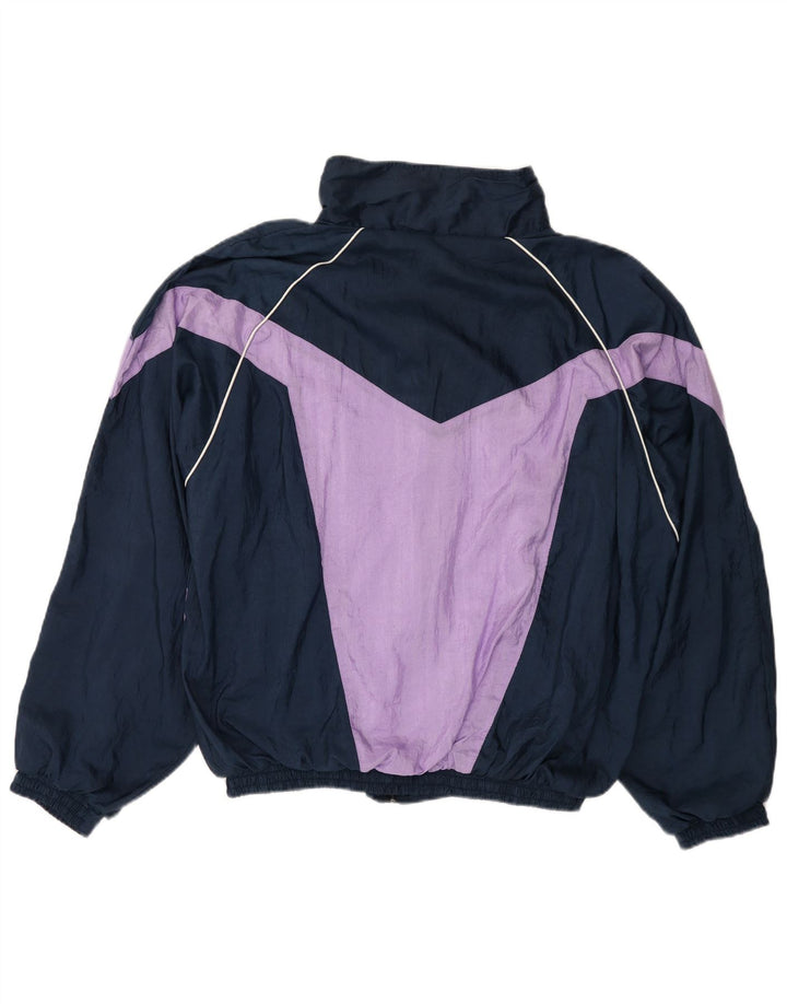 Jachetă de trening pentru bărbați VINTAGE, XL, albastru bleumarin, poliester color bloc