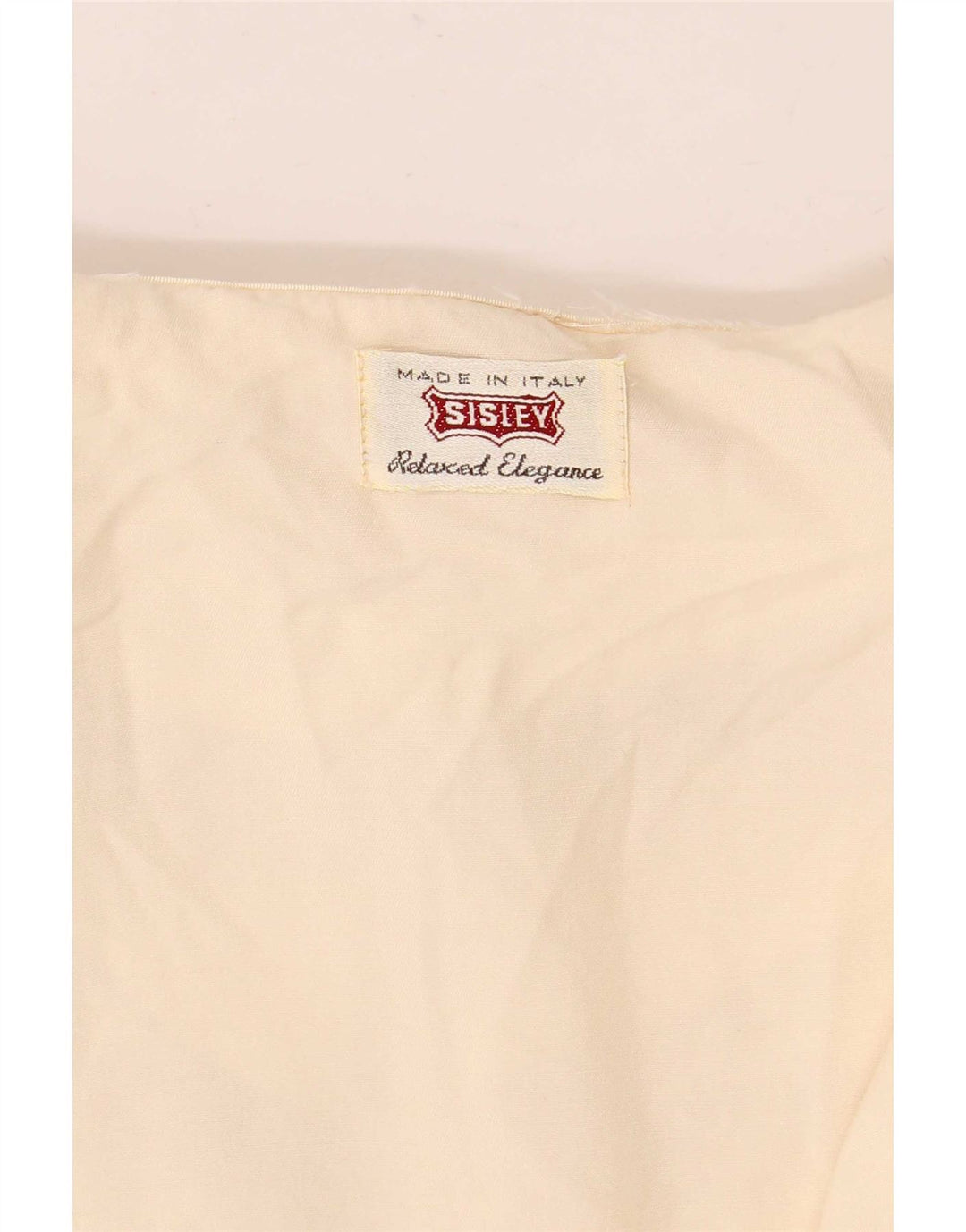 Bluză cămașă pentru femei Sisley UK 14 Medium Alb catifelat Floral