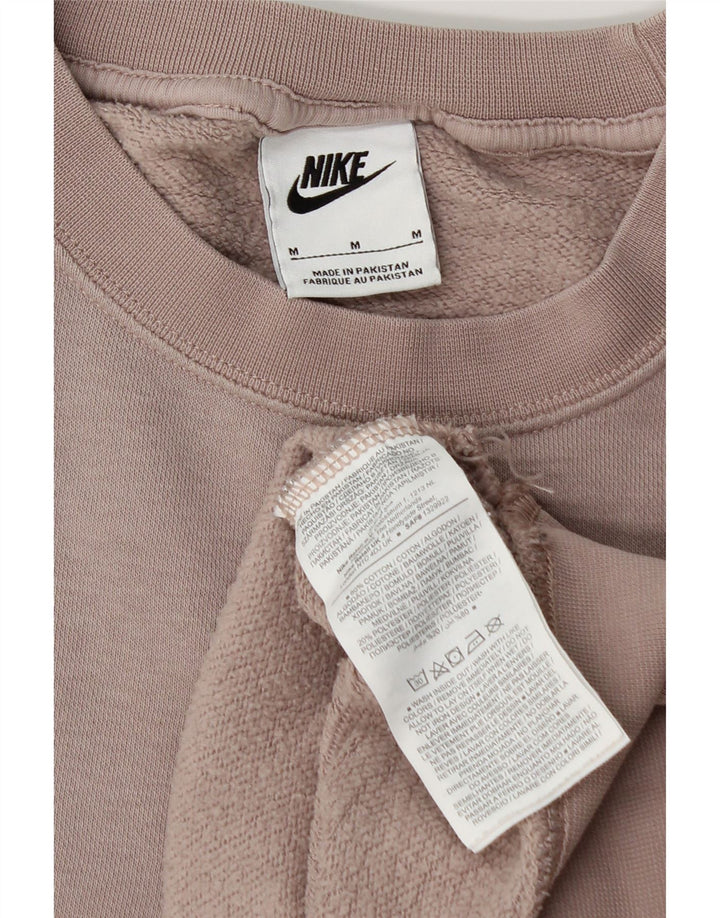 Pulover de hanorac supradimensionat pentru femei Nike UK 14, bumbac roz mediu