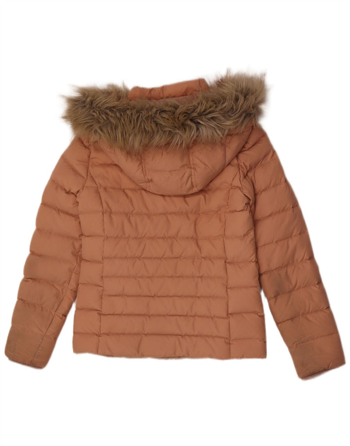 Jachetă căptușită cu glugă pentru femei Tommy Hilfiger UK 10 Poliester roz mic