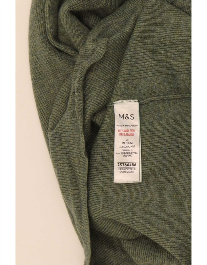 Pulover cu gât țestoasă pentru femei Marks & Spencer UK 14 verde mediu