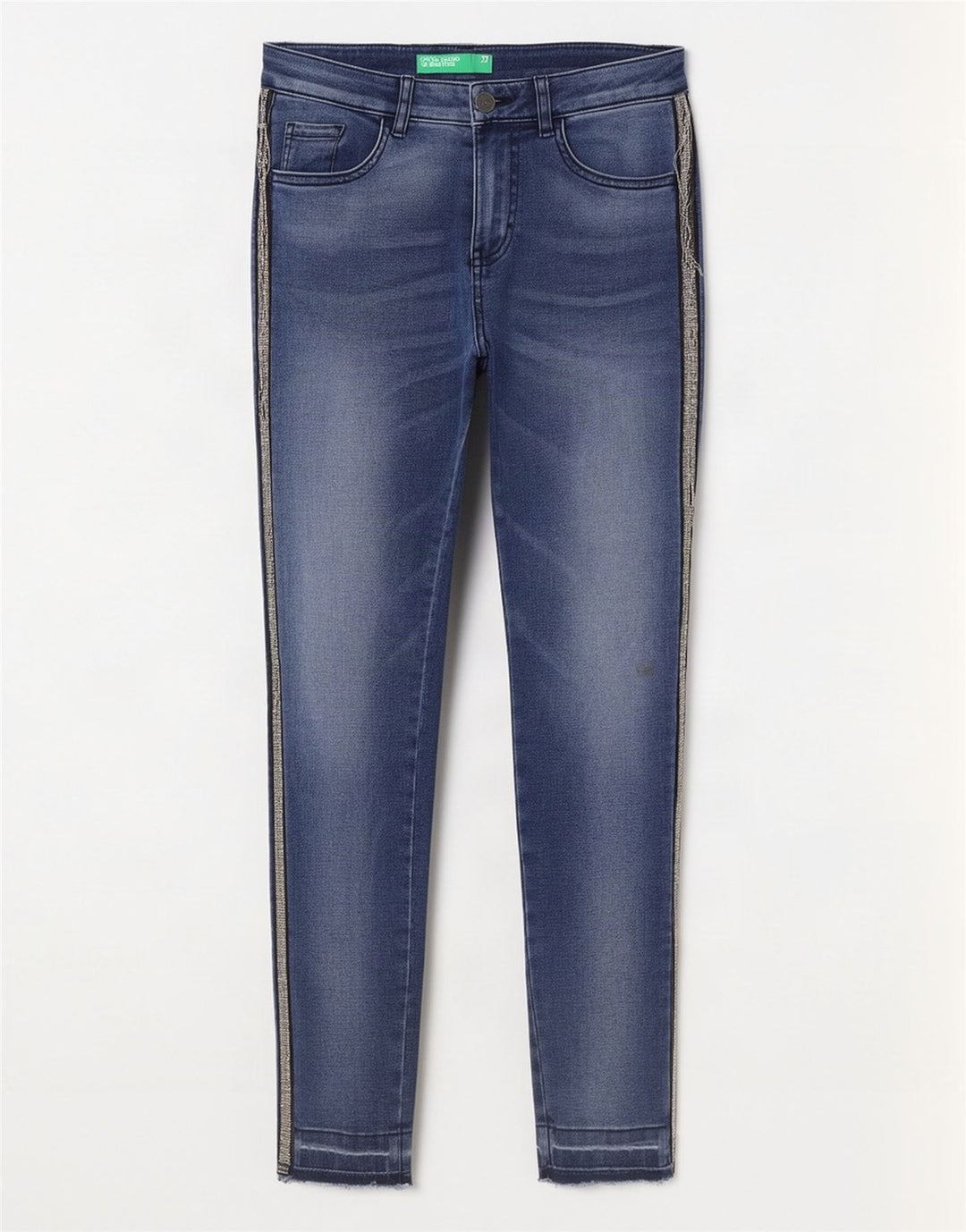 Blugi skinny pentru femei Benetton W27 L27 Albastru