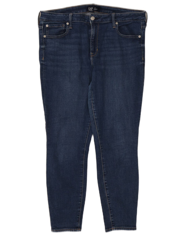 Blugi skinny pentru femei Gap UK 16 Large W33 L27 Blue Bumbac