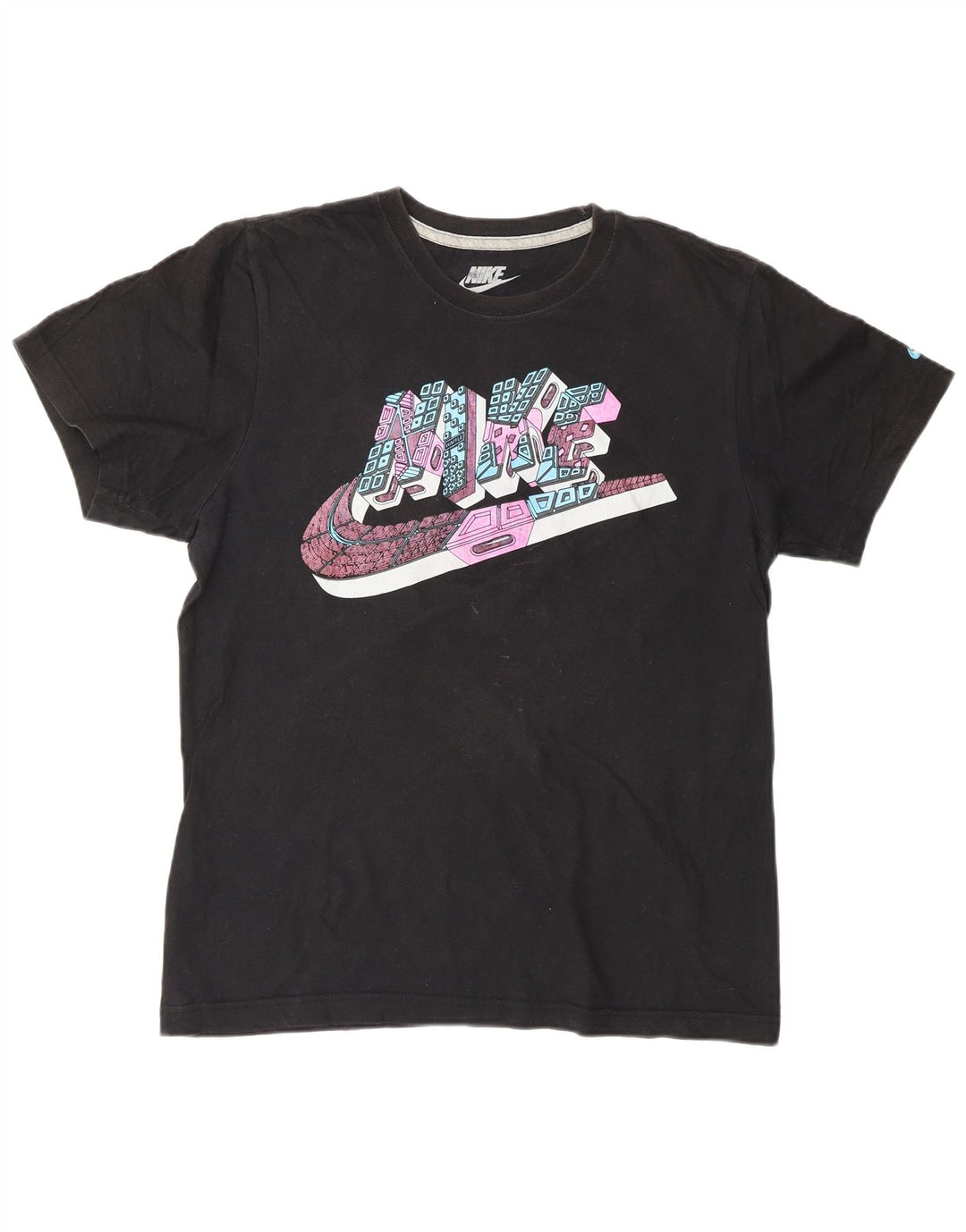 Tricou grafic pentru bărbați NIKE Regular Fit Top Mic Negru