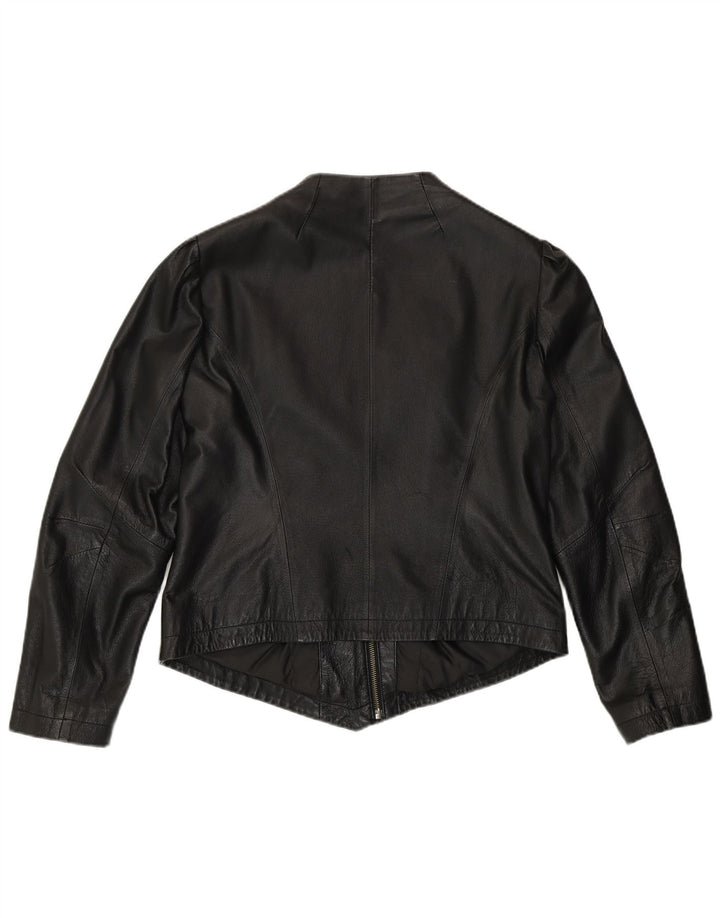 Geacă de piele South pentru femei UK 14 Medium Black Leather