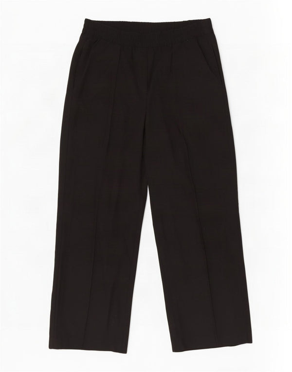 Marks & Spencer Pantaloni casual pentru femei cu picioare largi UK 18 XL W36 L29 Negru