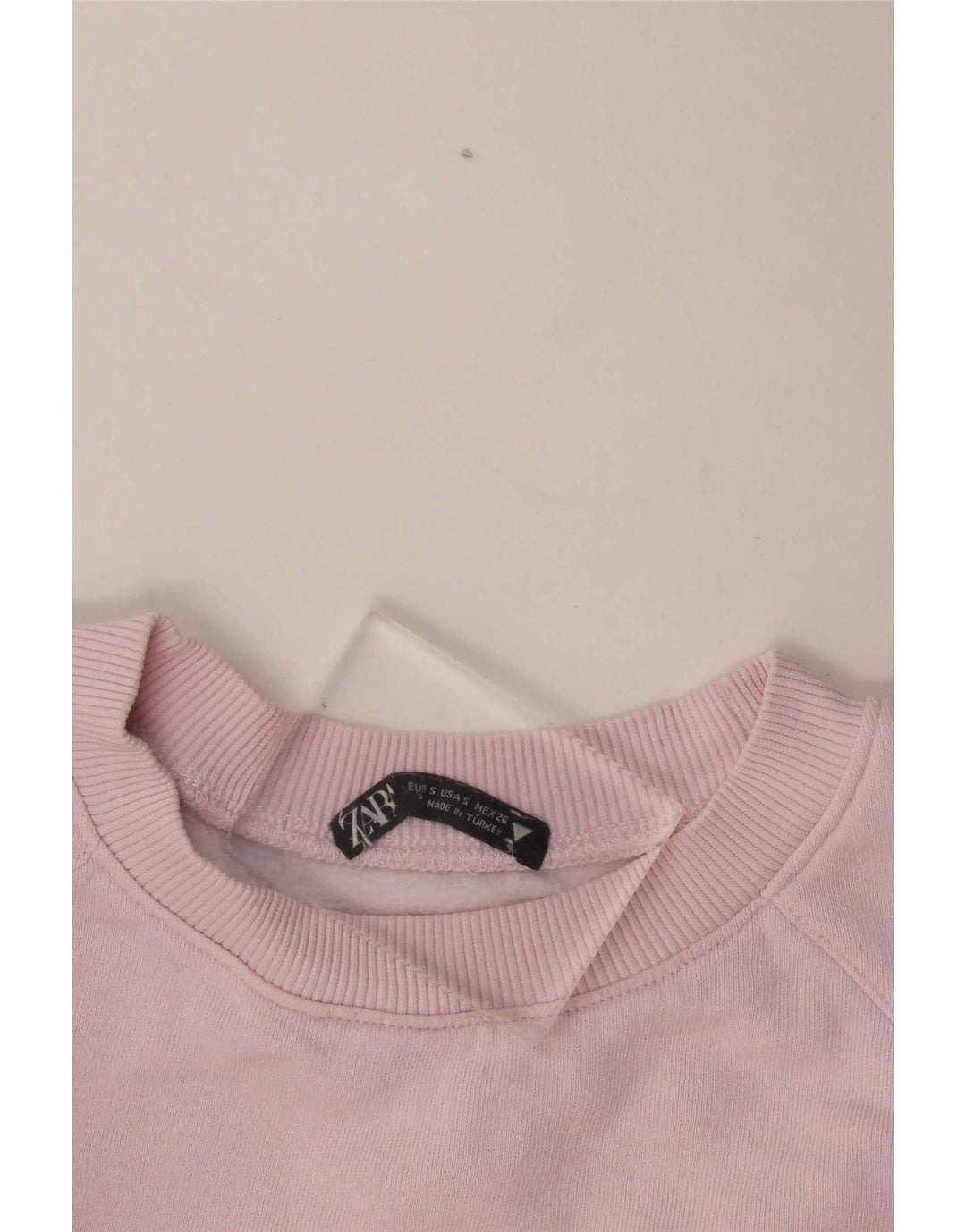 Pulover Oversized Crop pentru Damă Zara UK 10 Mic Roz
