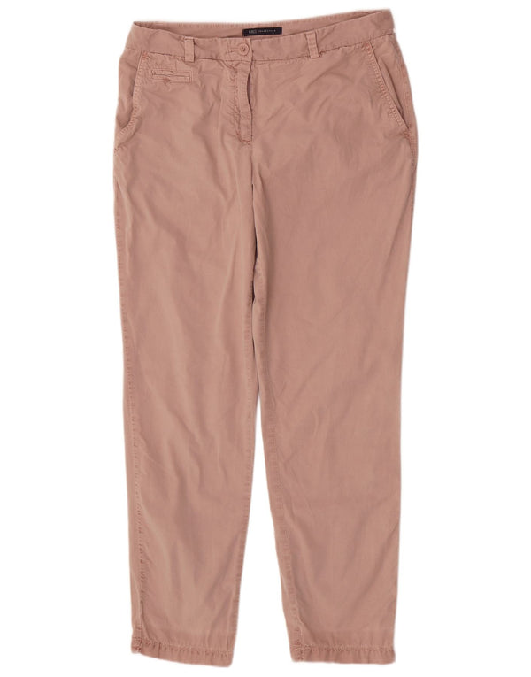 Pantaloni chino conici pentru femei Marks & Spencer UK 12 Medium W30 L28 Roz
