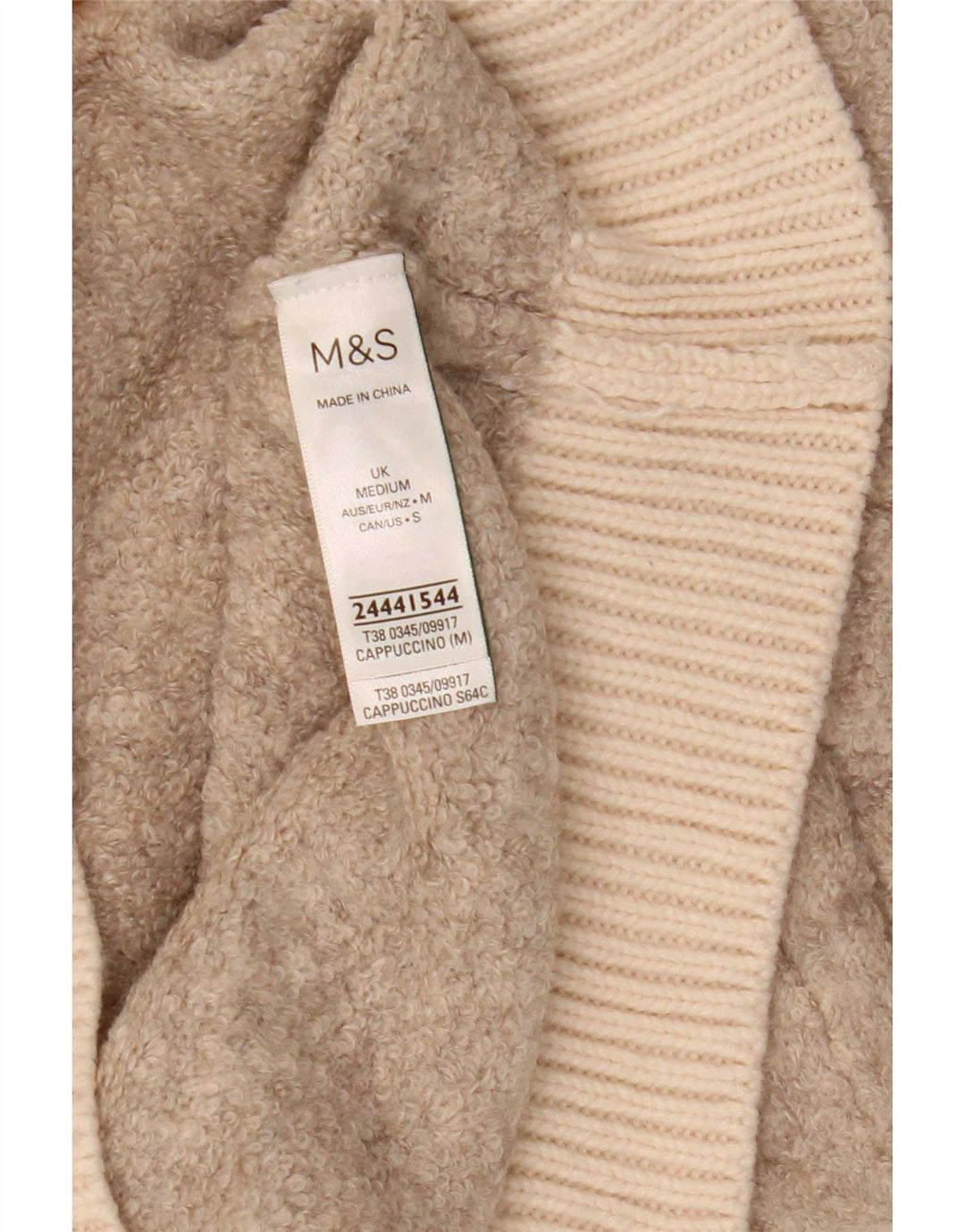 Pulover cu gât țestoasă pentru femei Marks & Spencer UK 14 Bej mediu