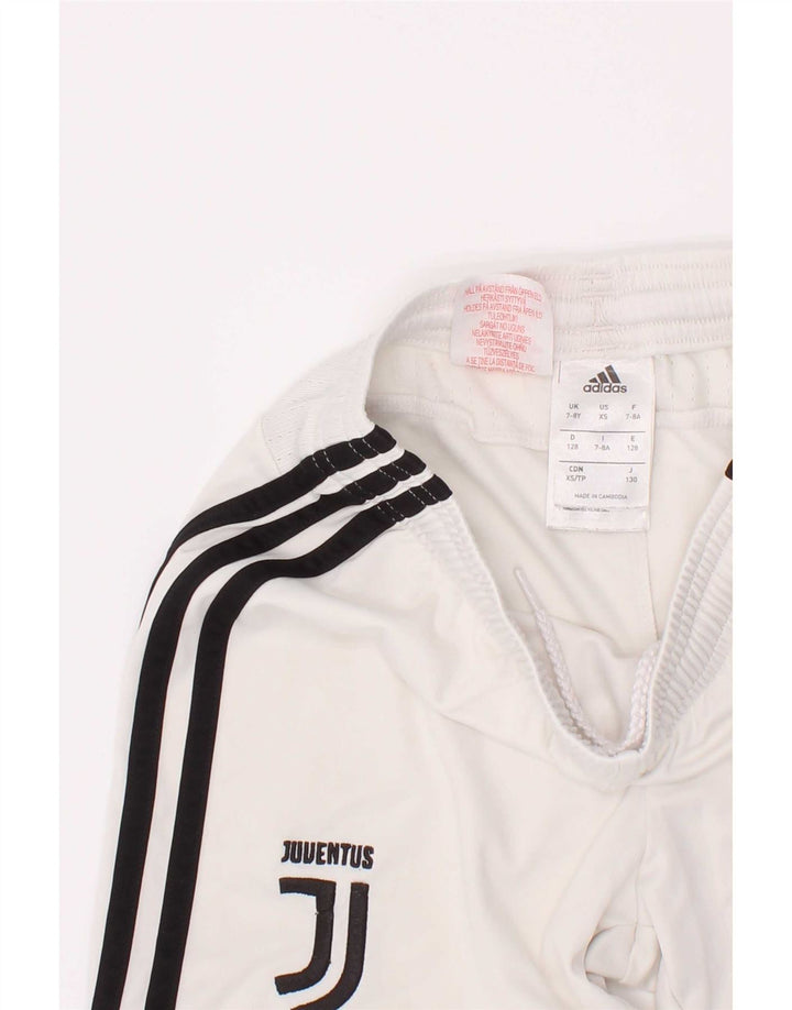 Pantaloni scurți sport Adidas pentru băieți Juventus Graphic 7-8 ani, alb, poliester