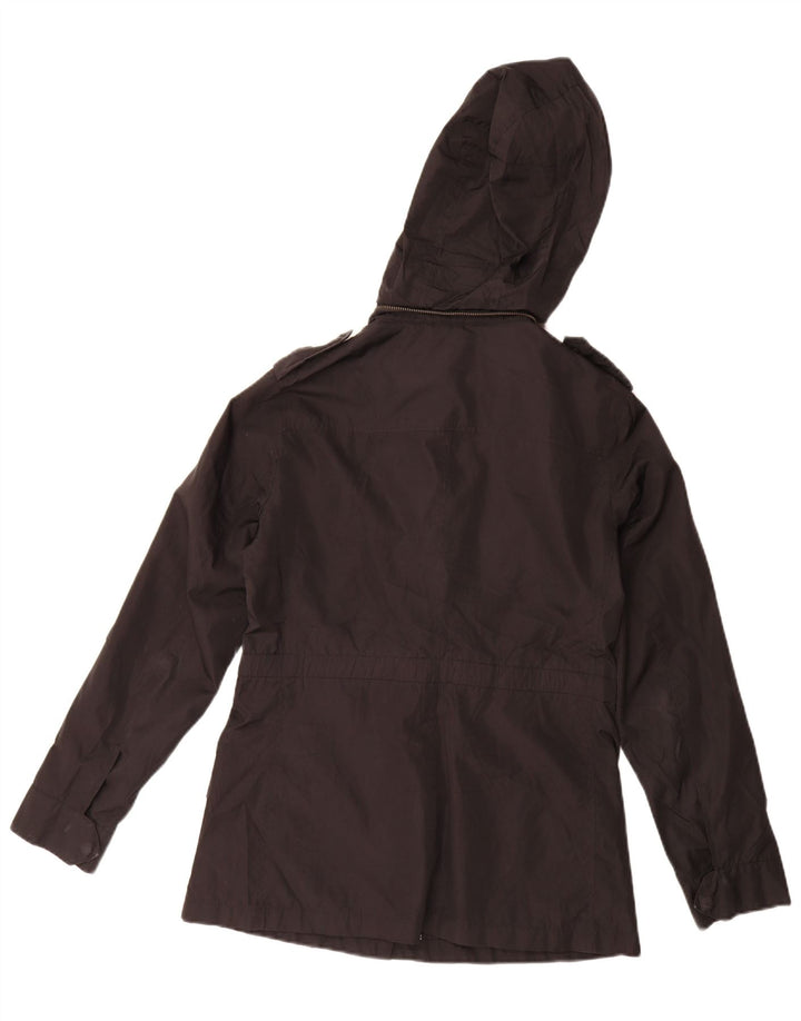 Jachetă parka cu glugă pentru femei Massimo Dutti UK 14 Medium Black