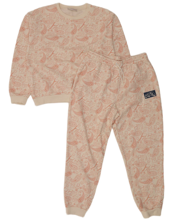 Trening complet supradimensionat pentru femei Fila UK 14 Medium Off White Paisley