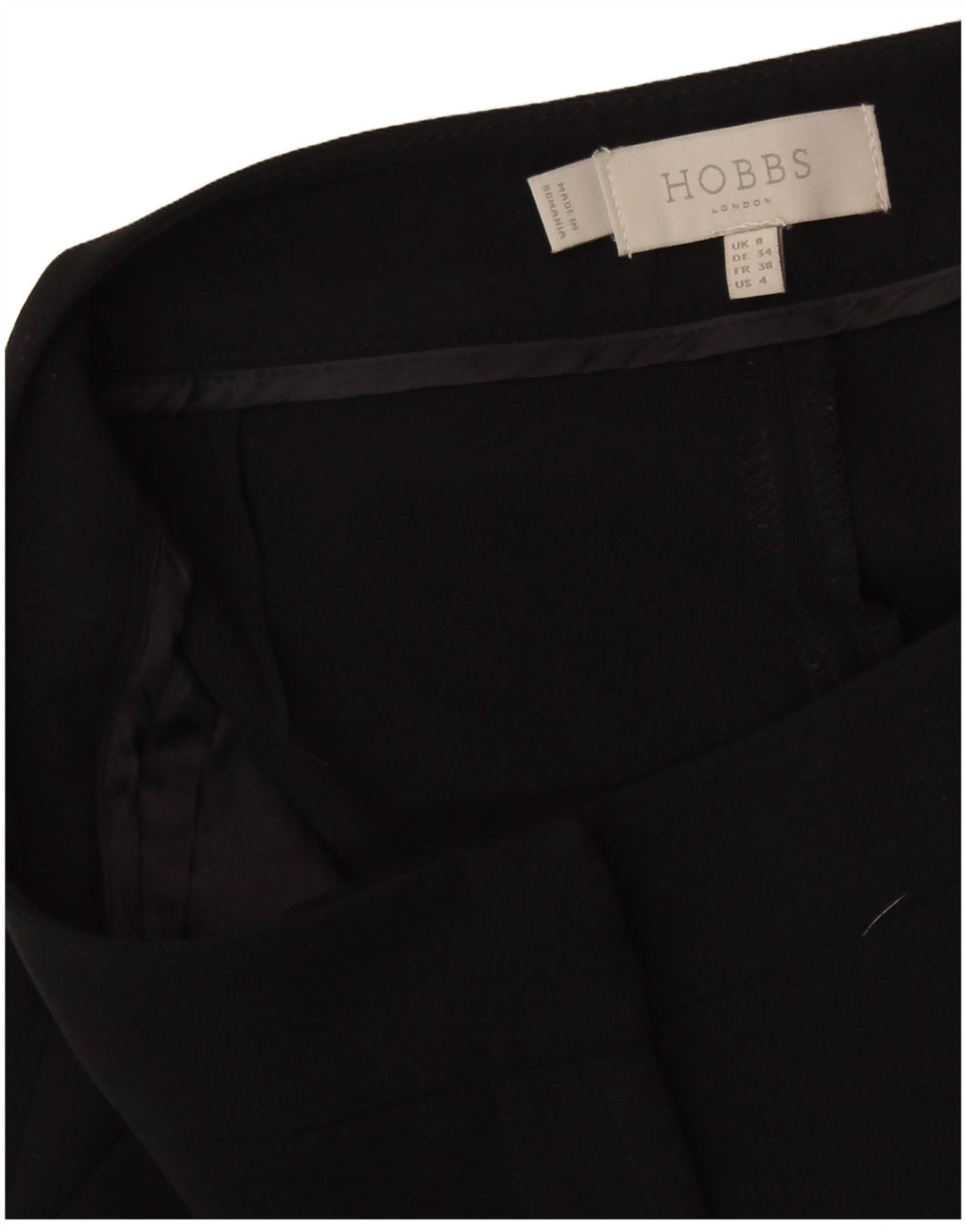Pantaloni tăiați HOBBS pentru femei, cu strânsă înălțime, UK 8 Small W27 L24 Negru