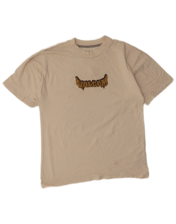 Tricou grafic pentru bărbați Volcom Top mic, bej, bumbac