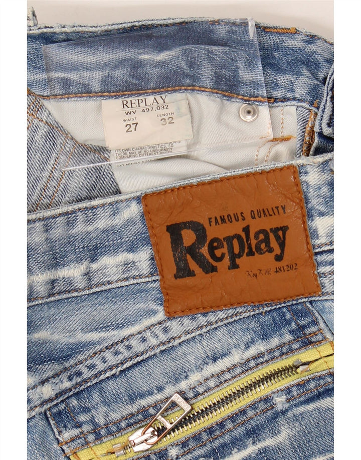 Blugi slim pentru femei Replay L27 L32 Bumbac albastru