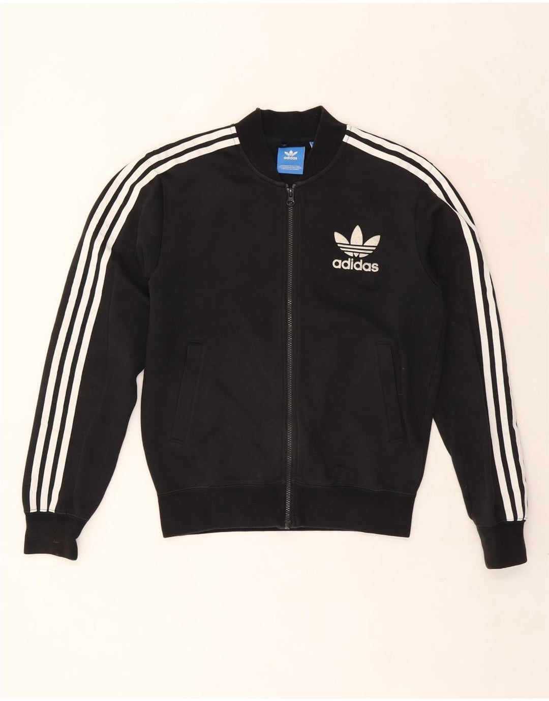 Trening pentru bărbați Adidas Top Jachetă Mic Negru Bumbac