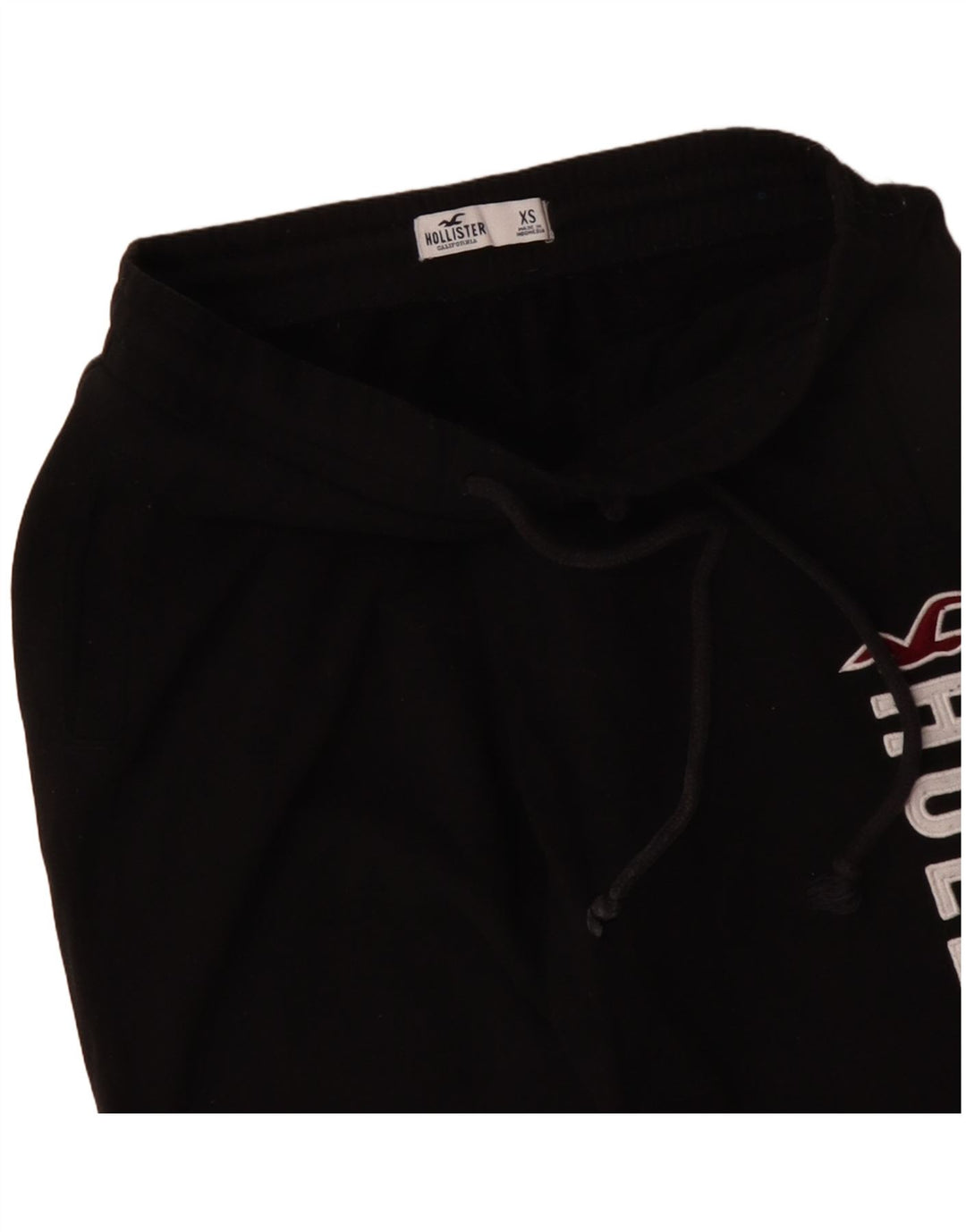 HOLLISTER Pantaloni de trening grafic pentru femei Joggeri UK 6 XS Bumbac negru
