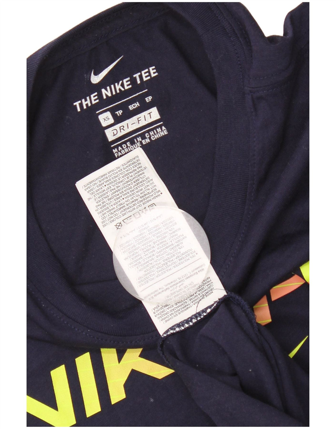Tricou grafic pentru bărbați NIKE Dri Fit Top XS poliester bleumarin