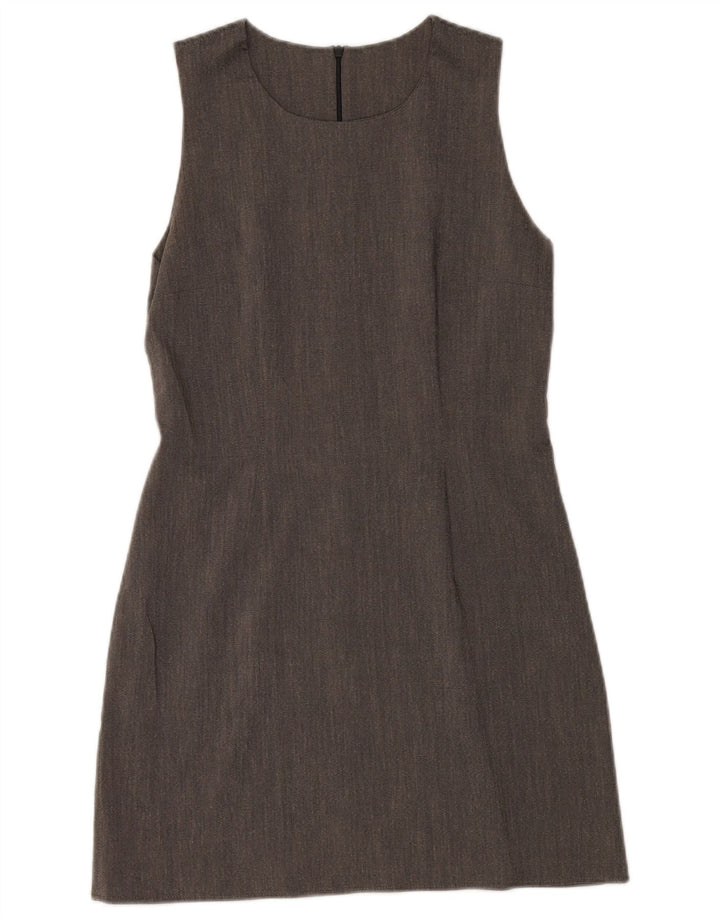 Rochie teacă fără mâneci vintage pentru femei IT 42 Viscoză gri mediu