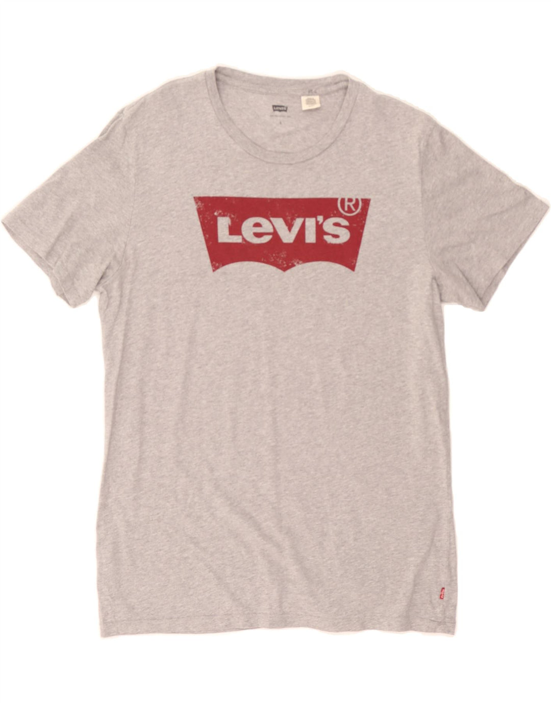 LEVI'S Mens Graphic T-Shirt Top Small Grey Cotton Vintage Levi's and Second-Hand Levi's from Messina Hembry 