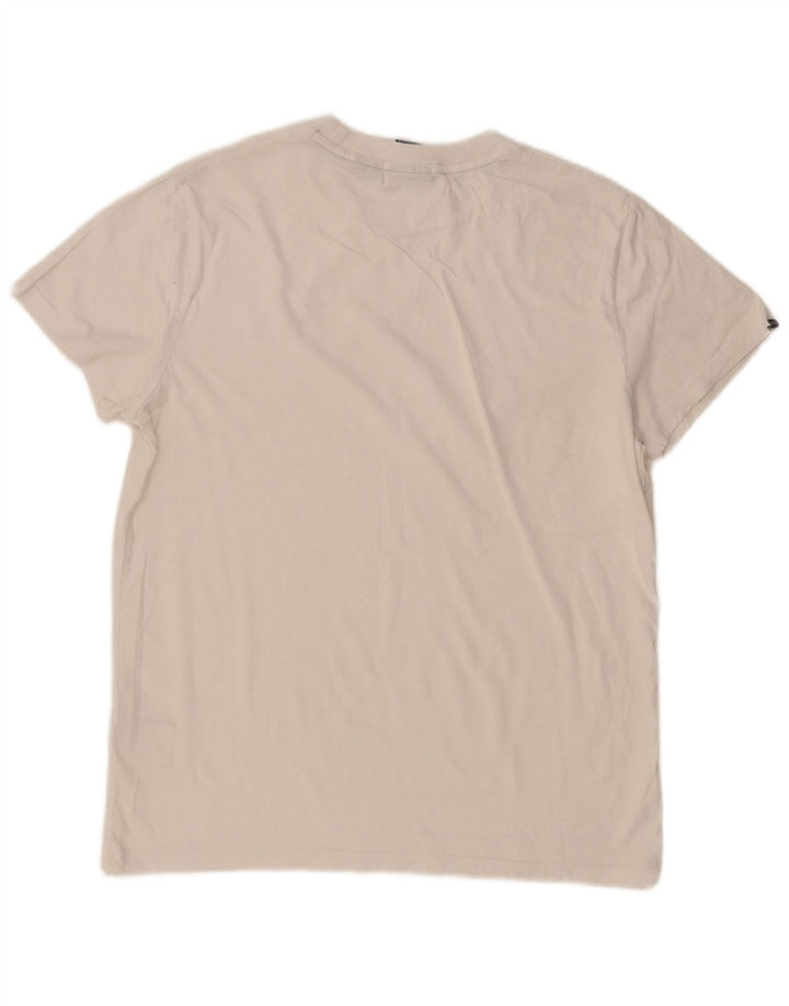 Tricou Superdry pentru bărbați Top Medium White Bumbac